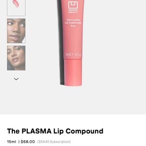The Plasma lip compound in Rose. Never used. No Box